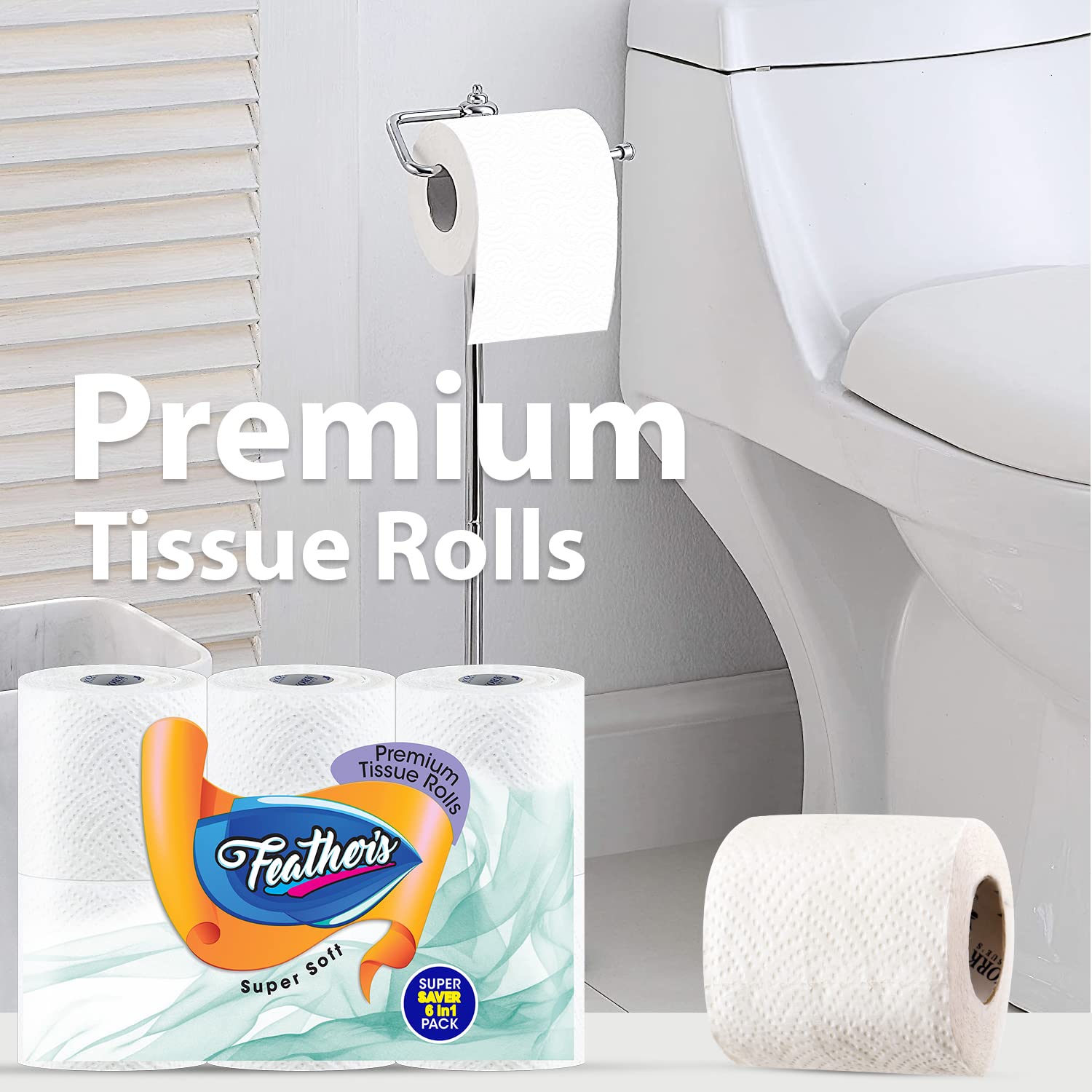 Feather's 2 Ply Toilet Tissue Roll